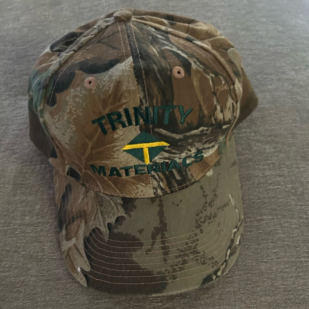 Camo Baseball Cap with Embroidered Logo